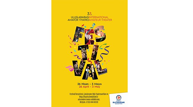 Uluslararası 33. Amatör Tiyatro Festivali Başlıyor