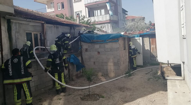 Cumhuriyet Mahallesi'nde Korkutan Yangın