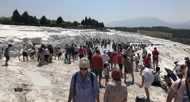 Pamukkale’ye Yoğun Turist İlgisi