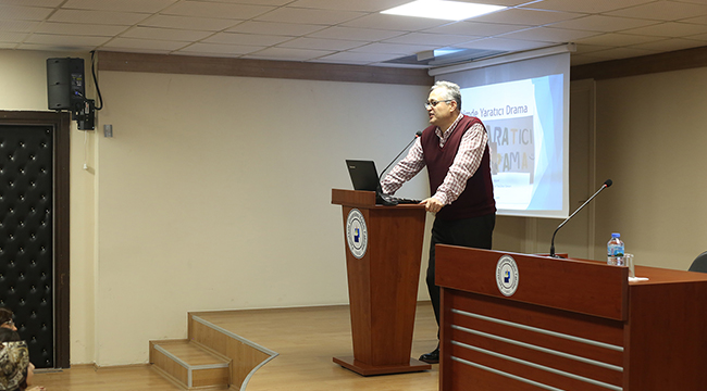 PROF. DR. ADIGÜZEL ‘EĞİTİMDE YARATICI DRAMA’YI ANLATTI
