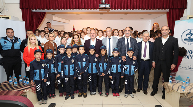 PAMUKKALE BELEDİYESİ KÜÇÜK ZABITALARLA FARKINDALIK YARATIYOR