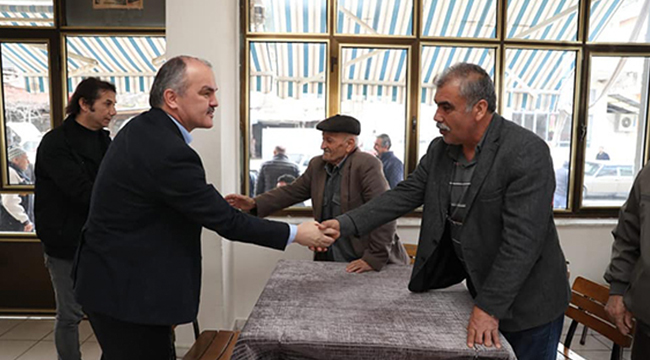 BAŞKAN GÜRLESİN’DEN ESNAFLARA ZİYARET