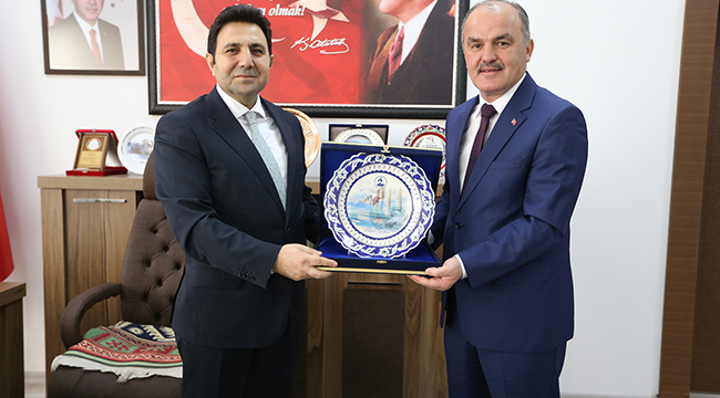 BAŞKAN GÜRLESİN’DEN KENT PROTOKOLÜNE VEDA ZİYARETİ