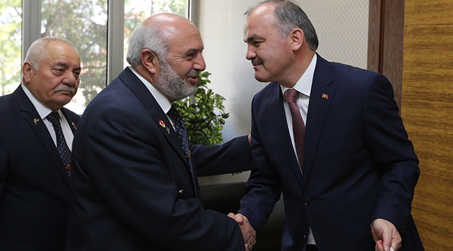 GAZİLERDEN, BAŞKAN GÜRLESİN’E TEŞEKKÜR ZİYARETİ