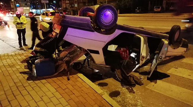 ANTALYA YOLUNDA KORKUTAN KAZA