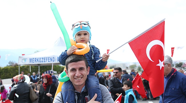 Merkezefendi 'de 23 Nisan Coşkusu
