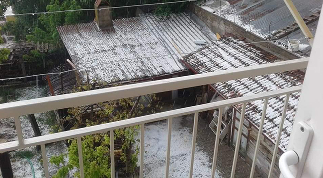 Çameli’de Dolu Şoku Yaşandı