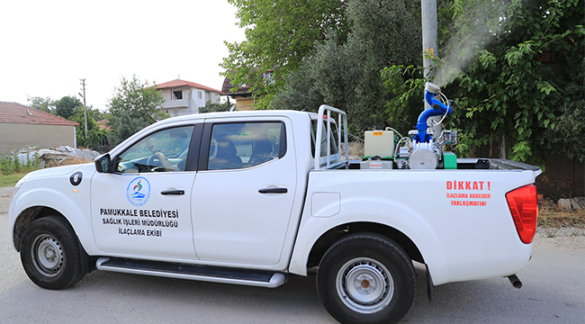 Pamukkale Belediyesi’nden İlaçlama Seferberliği