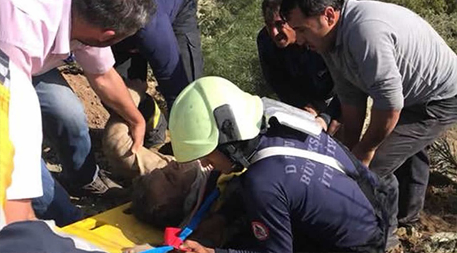 150 METREDEN UÇURUMA YUVARLANMIŞTI