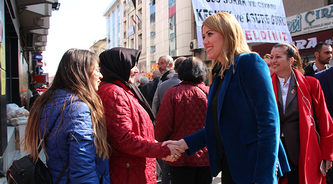 DOĞAN KALEİÇİ ESNAFINI ZİYARET ETTİ