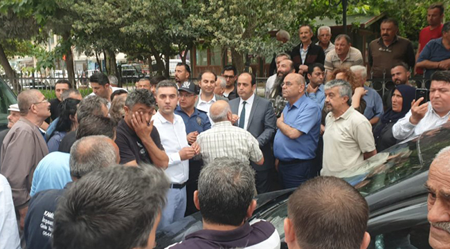 Serinhisarda  Beton Tesisi Protestosu