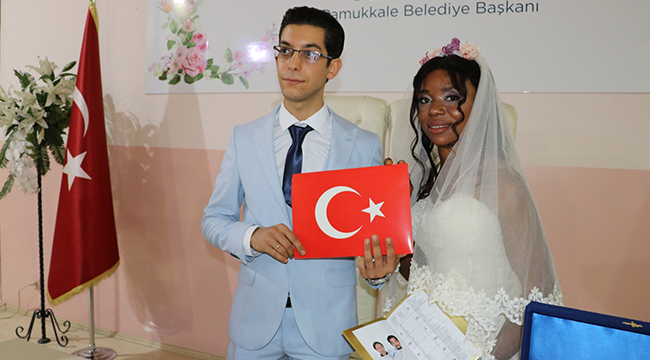 Fildişi Sahili'nden Denizli'ye Gelin Geldi