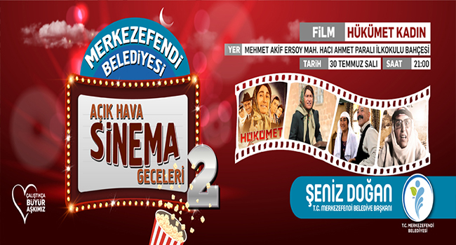 Açık Hava Sinema Geceleri Devam Ediyor