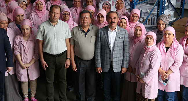 TİN, FABRİKA ÇALIŞANLARI İLE BULUŞTU