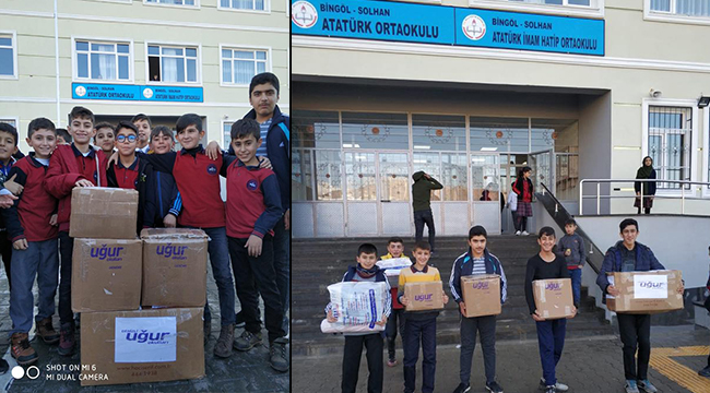 DENiZLi UĞUR OKULLARI‘NDAN BiNGÖL’E KiTAP DESTEĞi