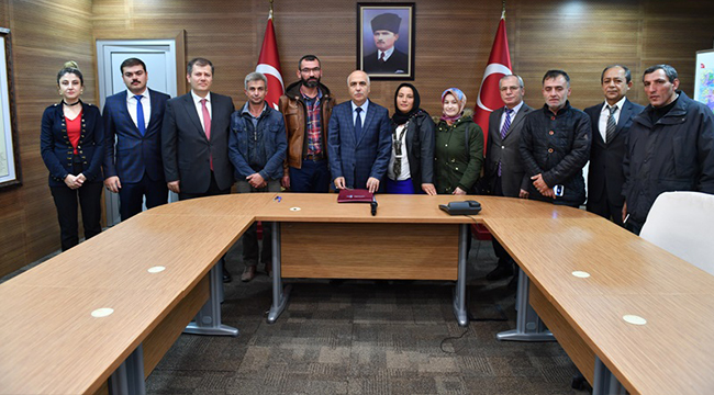 İMZA TÖRENİNE VALİ KARAHAN’DA KATILDI