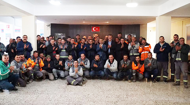 ÇİVRİL BELEDİYESİ İŞÇİLERİN YÜZÜNÜ GÜLDÜRDÜ