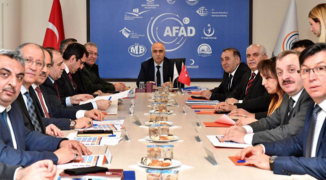 İL AFET VE ACİL DURUM K.K.TOPLANTISI YAPILDI