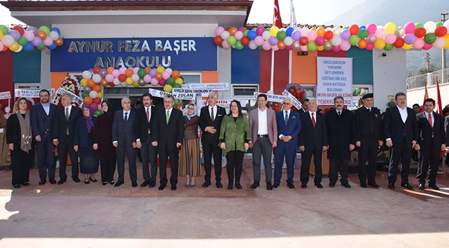 AYNUR – FEZA BAŞER ANAOKULU TÖRENLE AÇILDI