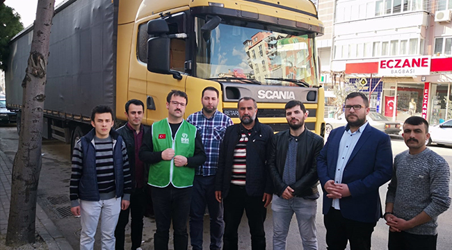 DENİZLİ İHH'NIN 22. YARDIM TIRI YOLA ÇIKTI
