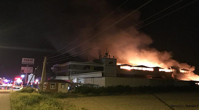 Fabrika yangınının  bilançosu belli oldu