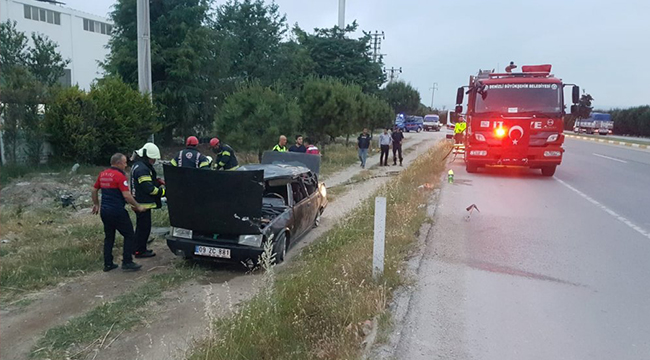 Sarayköy’de Kaza Ucuz Atlatıldı:3 Yaralı
