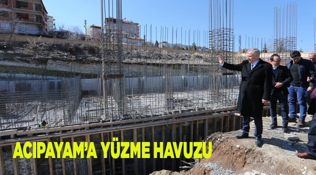 Acıpayam yüzme havuzuna kavuşuyor