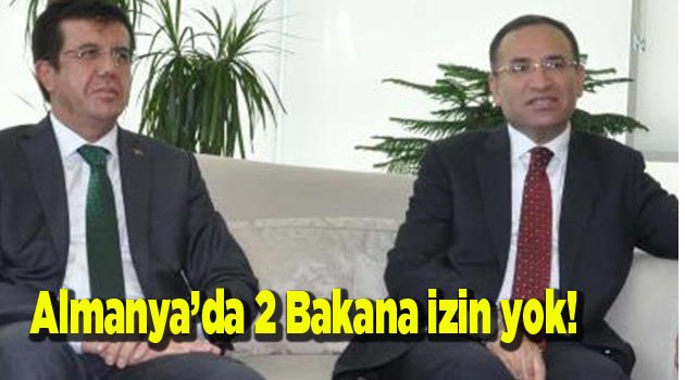 Almanya’da 2 Bakana izin yok!