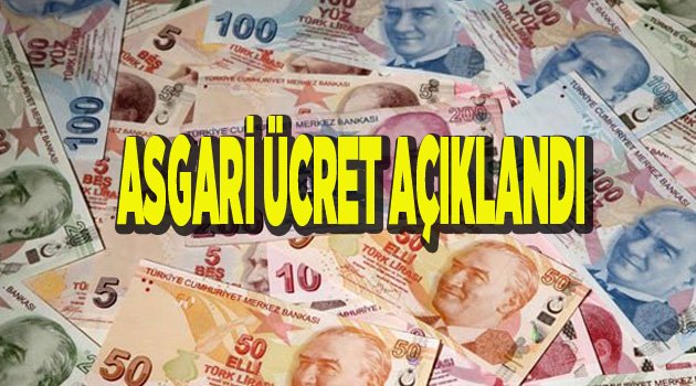 Asgari ücret belli oldu!