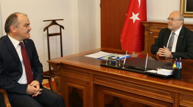 BAŞKAN GÜRLESİN’DEN KAYMAKAM BALCIOĞLU’NA ZİYARET