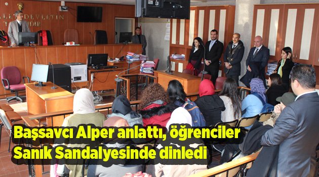 Başsavcı Mustafa Alper “Yargı sistemini anlattı”