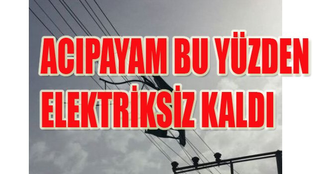 BİR SAAT ELEKTRİK VERİLEMEDİ