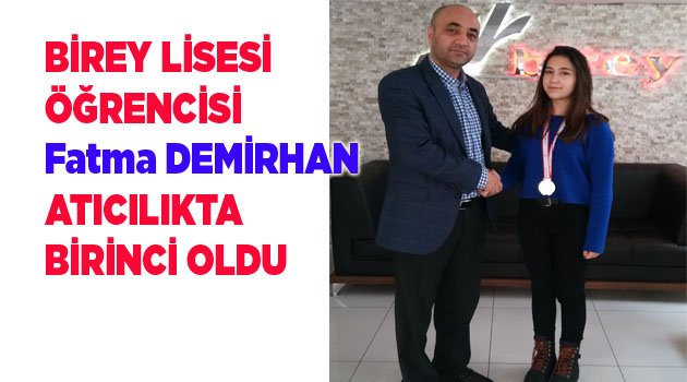 BİREY LİSESİ ÖĞRENCİSİ ATICILIKTA BİRİNCİ OLDU