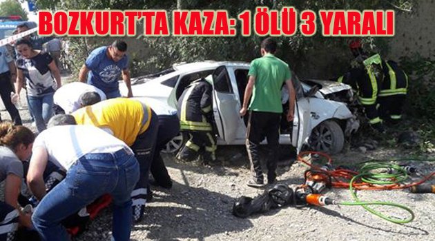 BOZKURT'TA KAZA: 1 ÖLÜ 3 YARALI