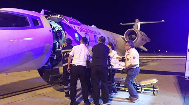 Bu kez Uçak Ambulansı hızır gibi yetişti