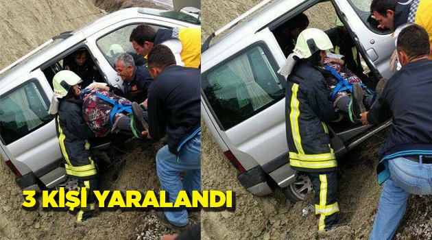 ÇAMELİ'DE TRAFİK KAZASI: 3 YARALI