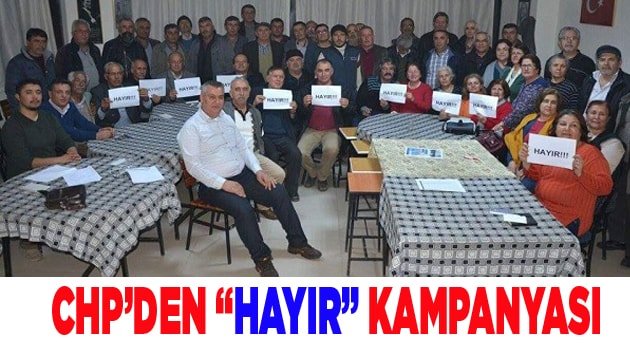 CHP HAYIR DİYOR