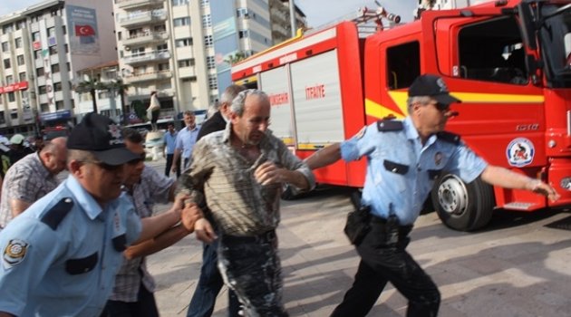 ÇINAR’DA BENZİNLE EYLEM