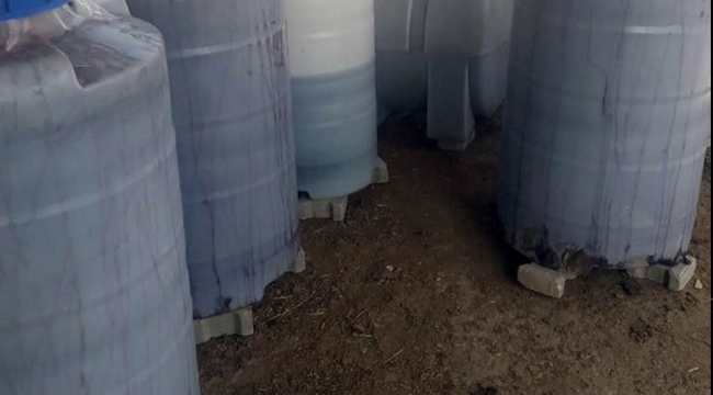 ÇİVRİL’DE KAÇAK ŞARAP OPERASYONU