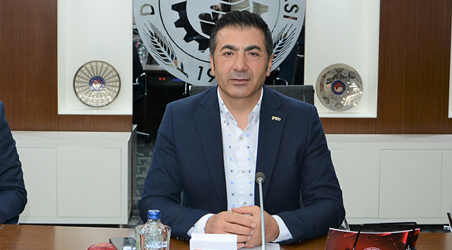 DTO BAŞKANI ERDOĞAN MERMERCİLERLE BULUŞTU