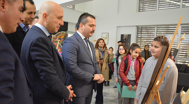 SARAYKÖYLÜ ÖĞRENCİLER RESİMLERİYLE FARKINDALIK YARATTI