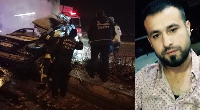 AŞIRI HIZ VE YAĞIŞ FACİASI: 1 ÖLÜ 3 YARALI
