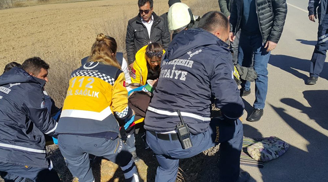 ÇİVRİL’DE KAZA:1 YARALI