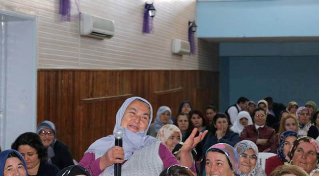 KIRSALDAKİ KADINA DESTEK VE HAKLARI ANLATILDI