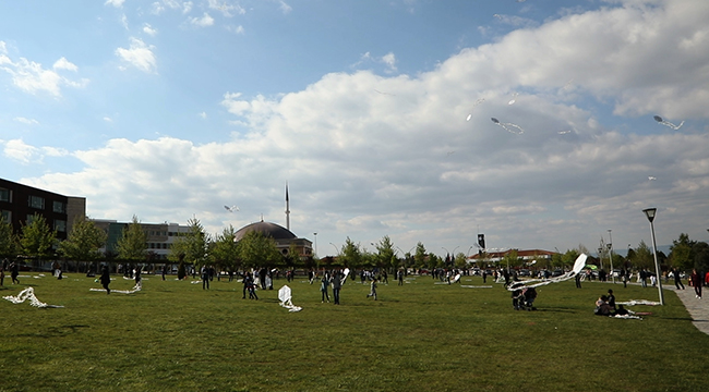 Çocuklar Özgürce Uçurtma Uçurdu