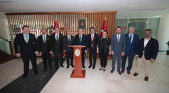TBMM Başkanı Şentop Valiliği Ziyaret Etti