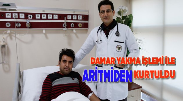DAMAR YAKMA İŞLEMİ İLE ARİTMİDEN KURTULDU