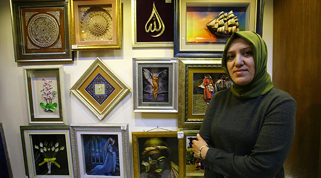 KADINLAR EL EMEĞİYLE ÜRETİP KAZANIYOR