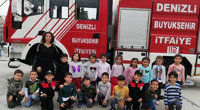 ANAOKULU ÖĞRENCİLERİNE YANGIN EĞİTİMİ