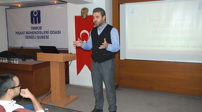 İMO’DAN "KAZI GÜVENLİĞİ VE ALINACAK ÖNLEMLER" SEMİNERİ
